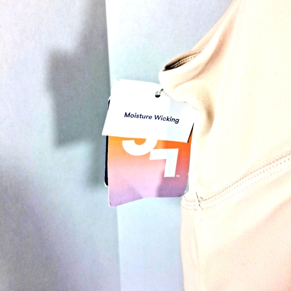 JoyLab S 30-32A Longline Cropped Beige Padded Moisture Wicking Sportsbra NWT - Picture 11 of 15